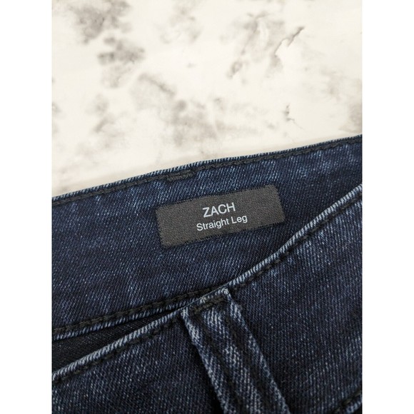 Mavi Zach Straight Leg Jeans Men's Size 36 X 32 Mid Rise Dark Wash Denim - Picture 3 of 10